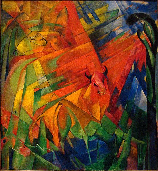 Franz Marc Animals in a Landscape China oil painting art